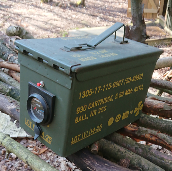 Ammo battery box outside
