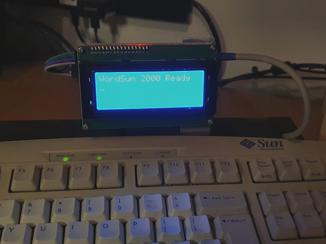 Arduino module attached to keyboard